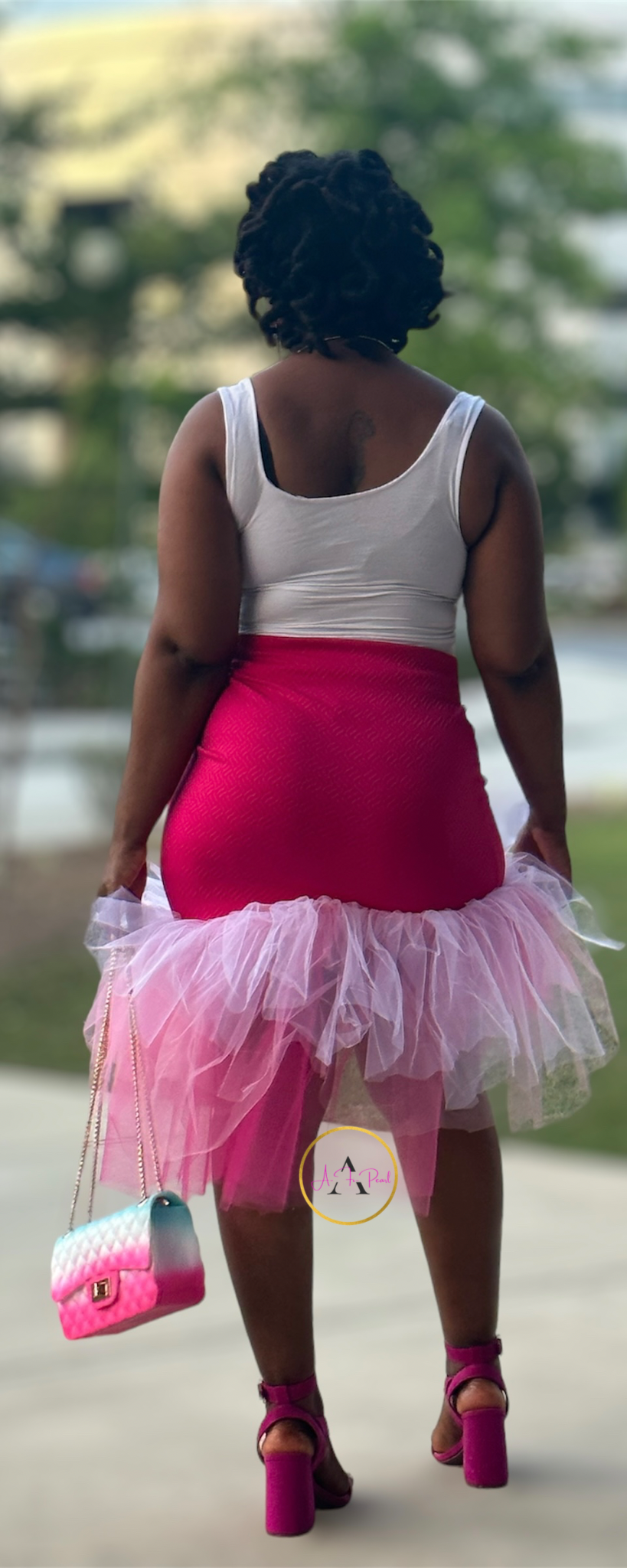 EXTRA Tulle Birthday Skirt -Hot Pink