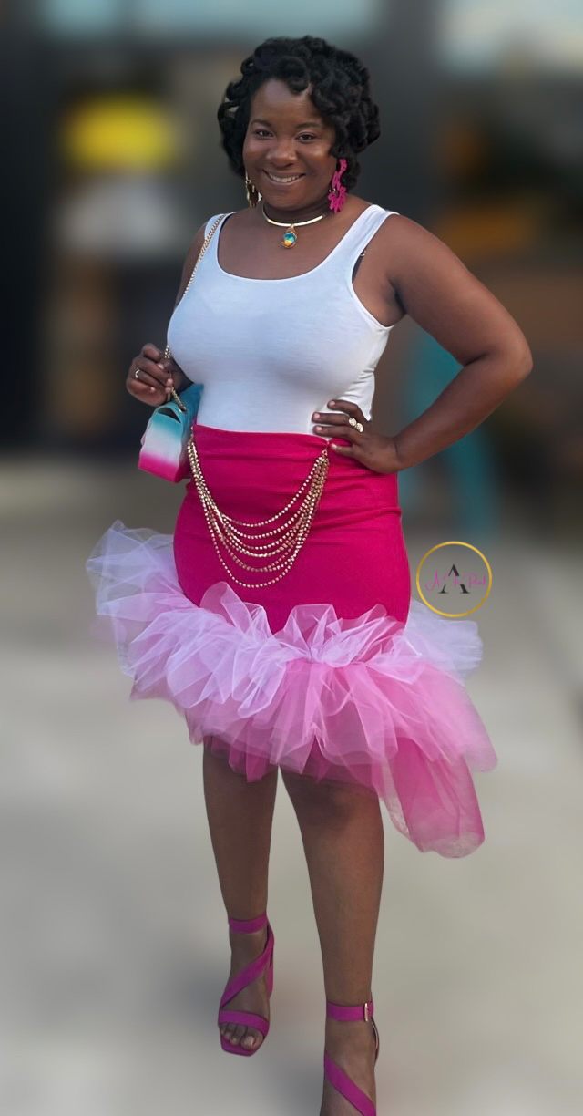 EXTRA Tulle Birthday Skirt -Hot Pink